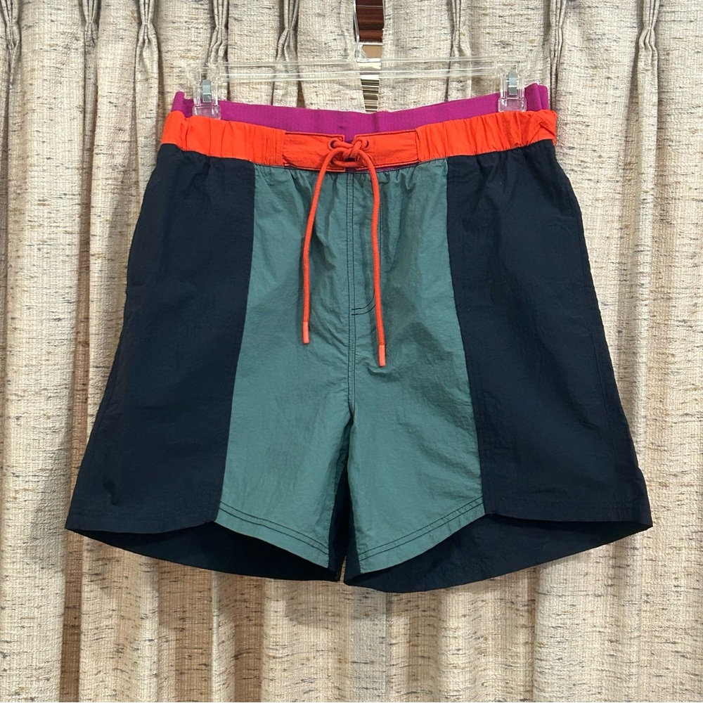 Free People Movement Colorblock Sun Daze Board Shorts - Large